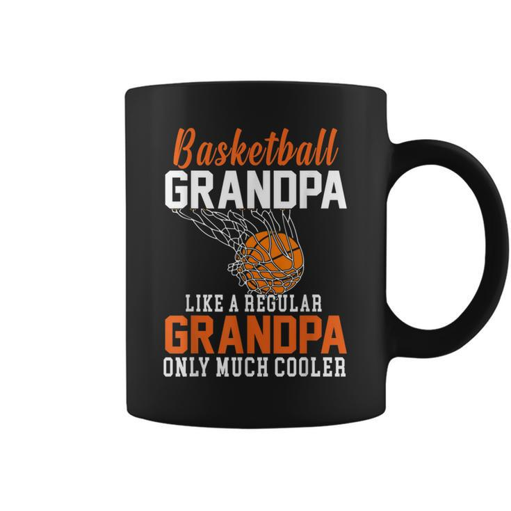 Cool Basketball Grandpa Funny Basketball Grandfather Gift For Mens Coffee Mug