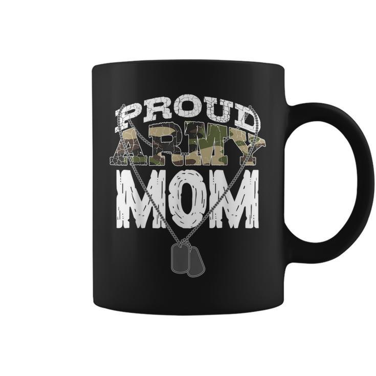 Cool Proud Army Mom | Funny Mommies Military Camouflage Gift Coffee Mug