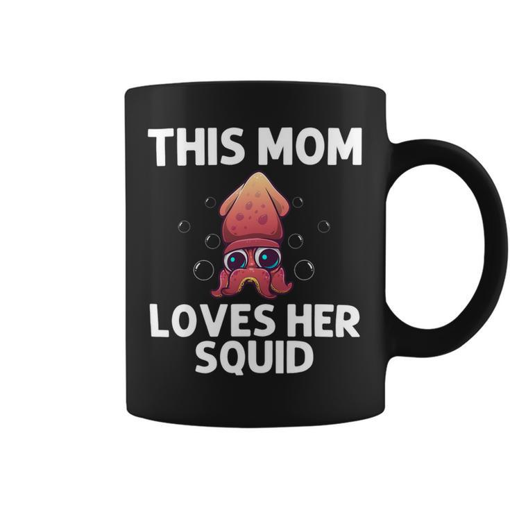 Cool Squid For Mom Mother Octopus Biology Sea Animals Coffee Mug