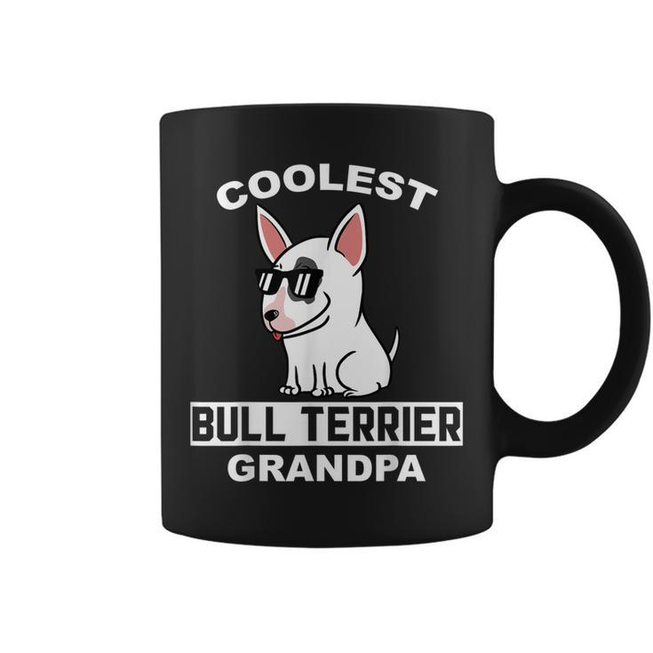 Coolest English Bull Terrier Grandpa Funny Dog Grandfather Coffee Mug