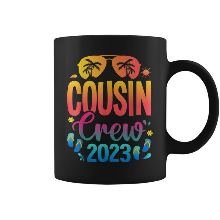 Cousin Crew 2023 Family Summer Vacation Beach Sunglasses  Coffee Mug