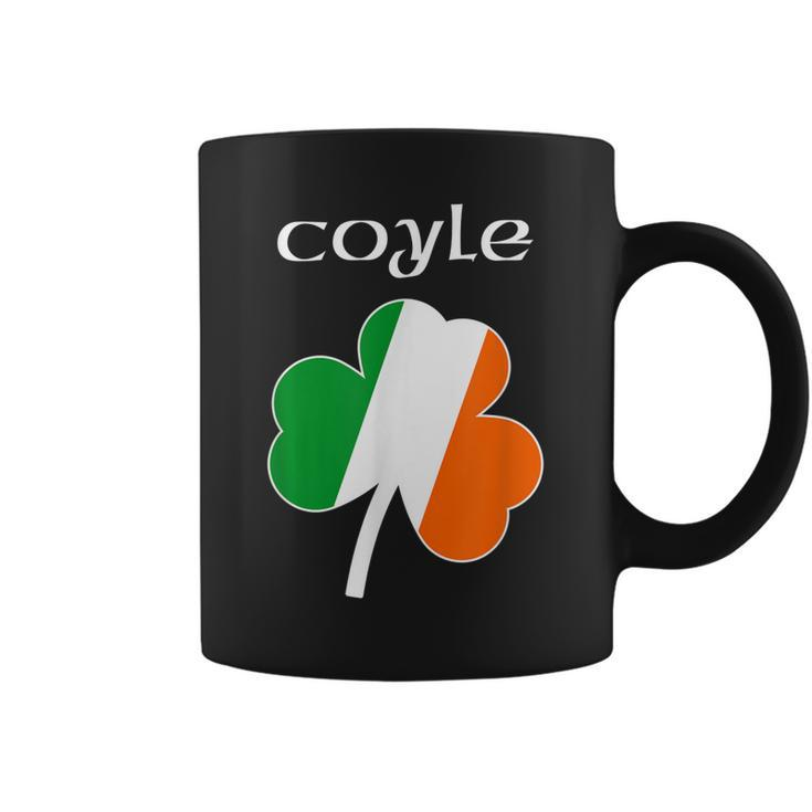 Coyle T  Family Reunion Irish Name Ireland Shamrock Coffee Mug