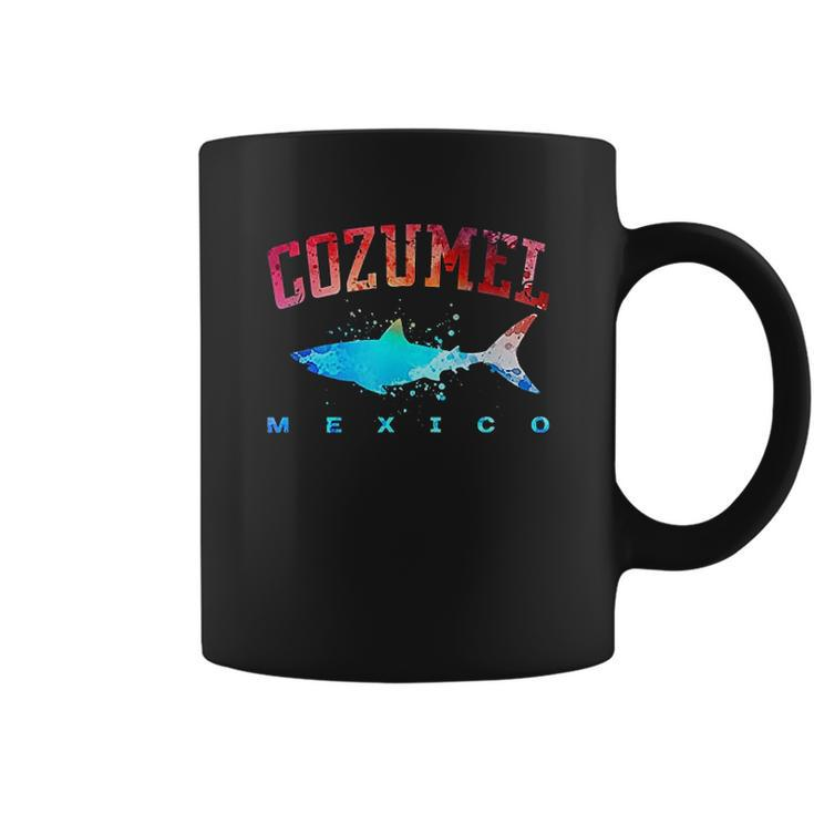 Cozumel Mexico Shark Scuba Diver Snorkel Diving Spring Break Coffee Mug
