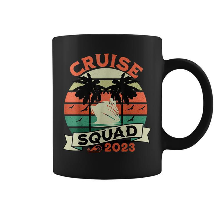Cruise Squad 2023 Funny Matching Vacation Family Cruising  Coffee Mug