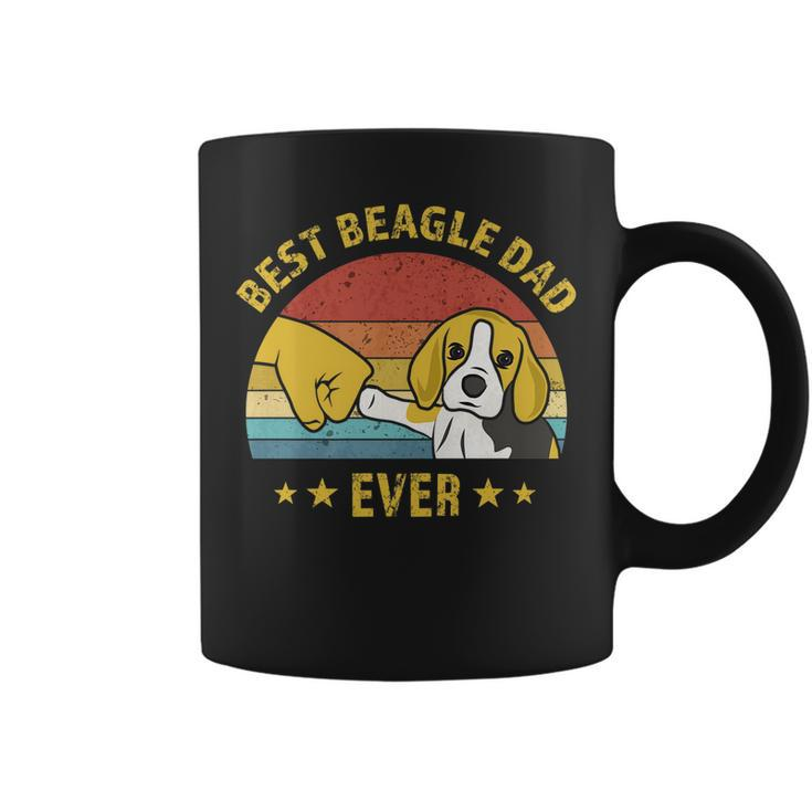 Cute Best Beagle Dad Ever Retro Vintage Gift Puppy Lover   V2 Coffee Mug