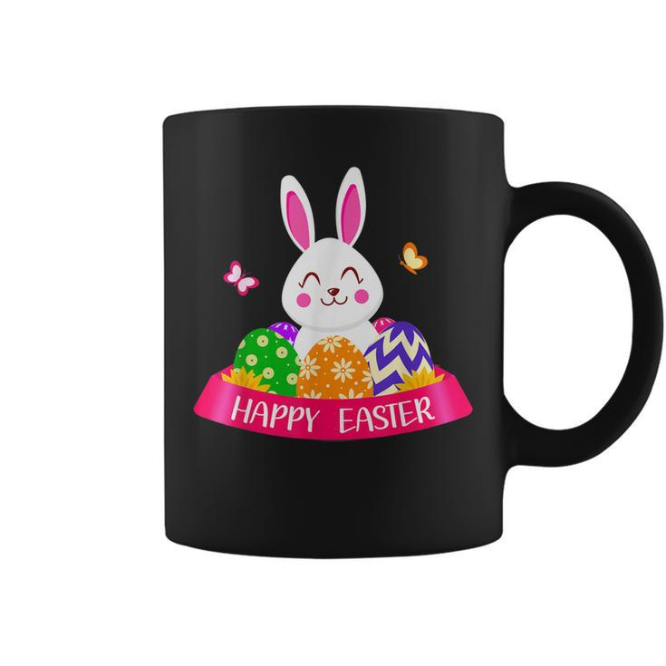 Cute Bunny Spring Hunt Eggs Rabbit Happy Easter Day Outfit  Coffee Mug