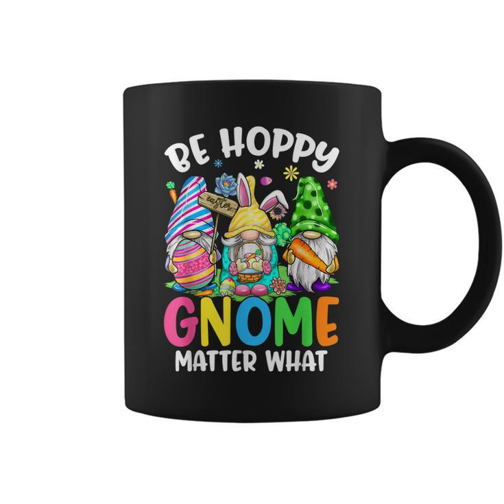 Cute Easter Be Happy Gnome Matter What Spring Easter Bunny  Coffee Mug