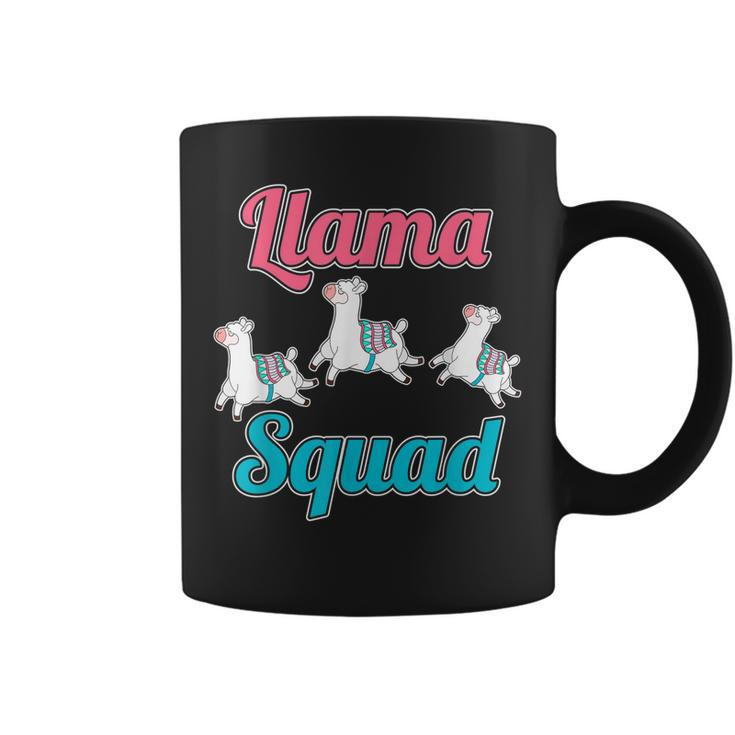Cute Leaping Llamas Animal Lover Funny Llama Squad Coffee Mug