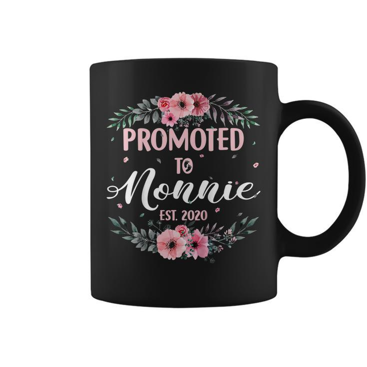 Cute Promoted To Nonnie Est2020 Mother Day New Grandma Gift  Coffee Mug