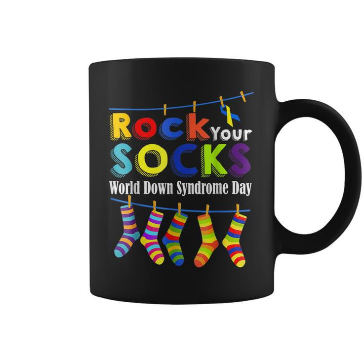 Cute Rock Your Socks 3 21 Trisomy 21 World Down Syndrome Day  Coffee Mug