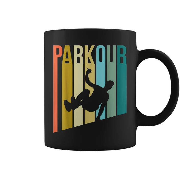 Cute Traceur Parkour Retro Traceur Freerunning Silhouette  Coffee Mug