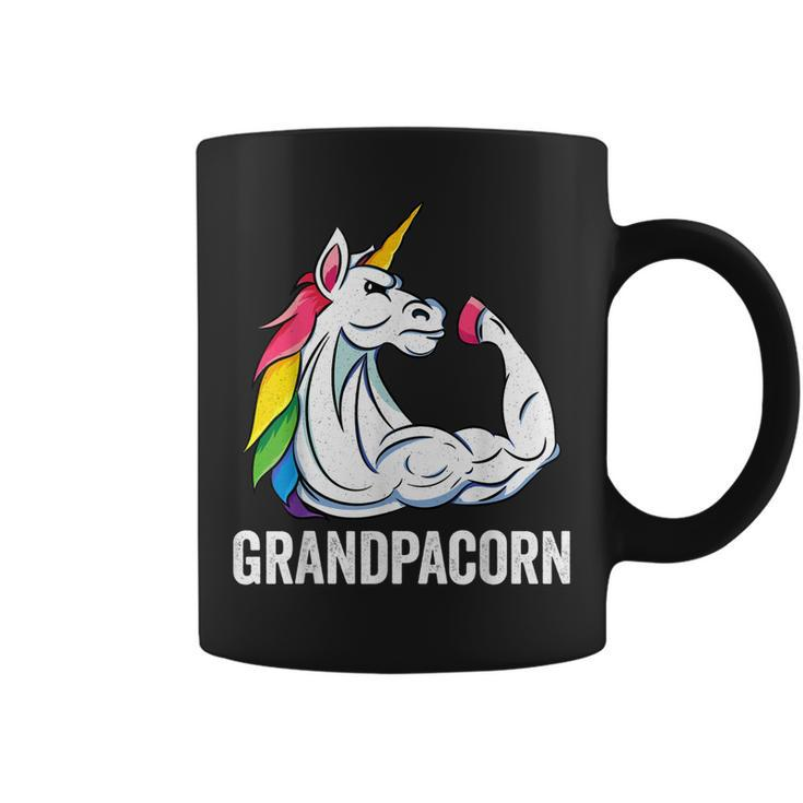 Cute Unicorn Grandpa Girl Birthday Party Apparel Grandpacorn Gift For Mens Coffee Mug
