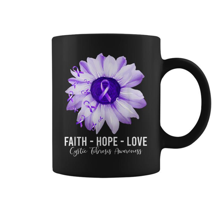 Cystic Fibrosis Awareness Flower  Cf Men Women  Coffee Mug