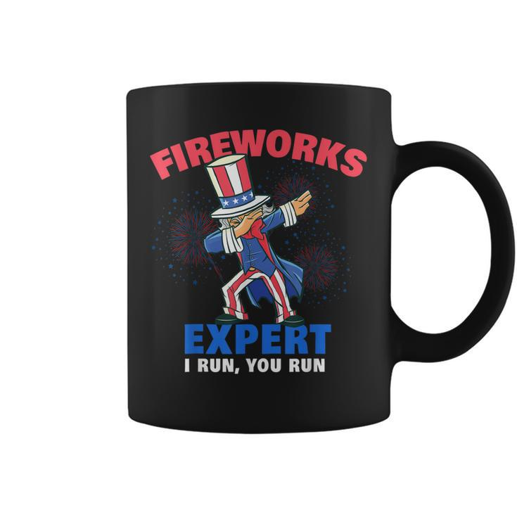Dabbing Uncle Sam | Fireworks Director Funny July 4Th Gift Coffee Mug