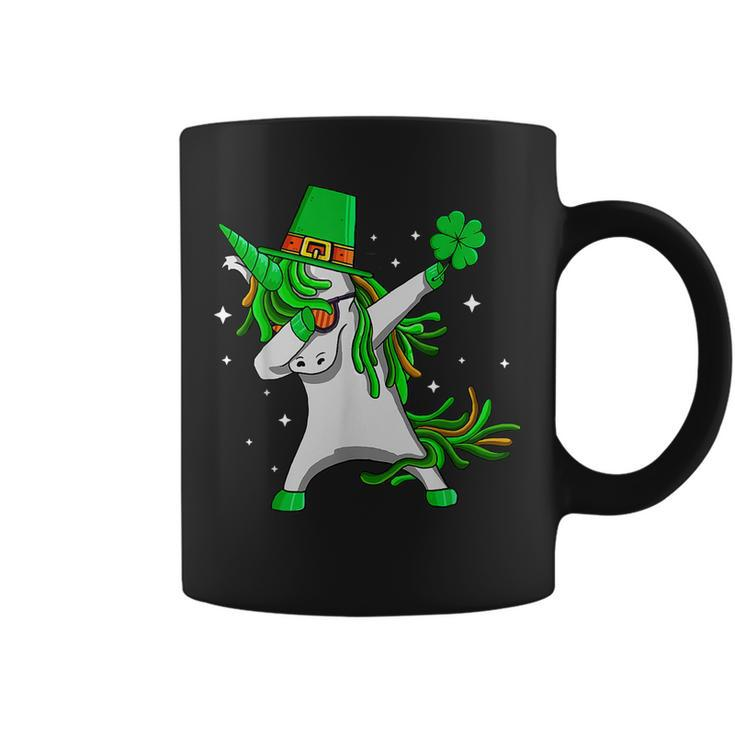 Dabbing Unicorn Leprechaun St Patricks Day For Women Girls Coffee Mug