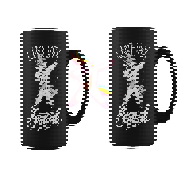 Dabbing Unicorn Lunch Lady Squad Funny Lunch Ladies Gift Coffee Mug