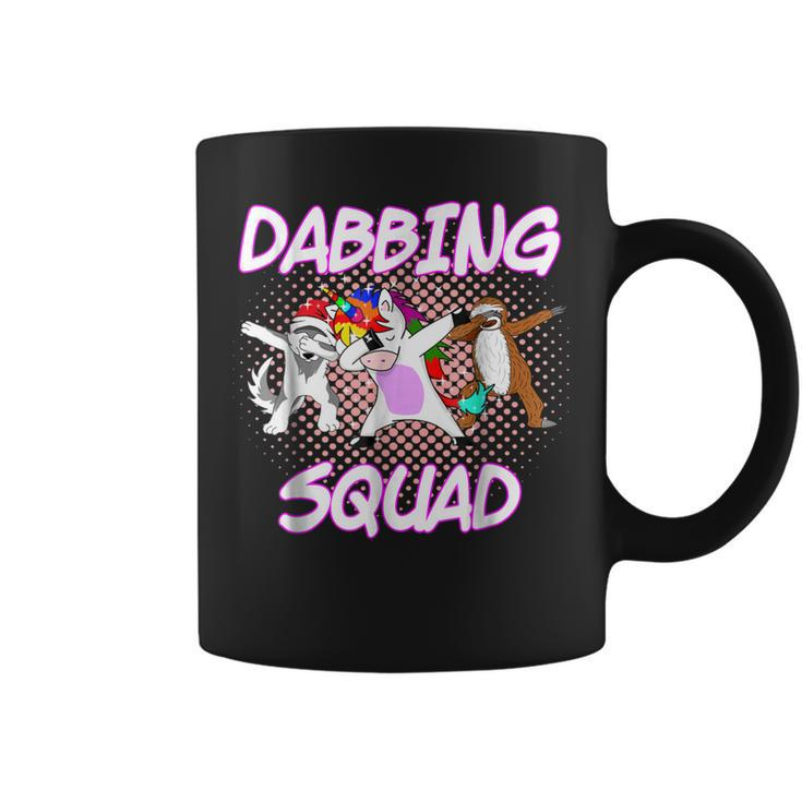 Dabbing Unicorn Sloth Husky T  Girls Squad Dab Gift Coffee Mug