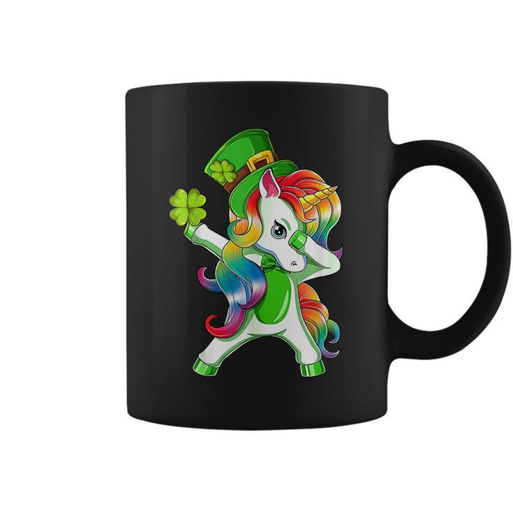 Dabbing Unicorn St Patricks Day Irish Shamrock Lepricorn  V2 Coffee Mug