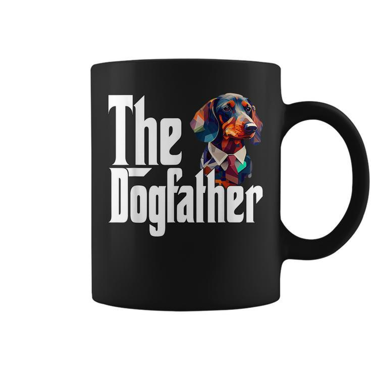 Dachshund Dog Dad Dogfather Dogs Daddy Father Coffee Mug