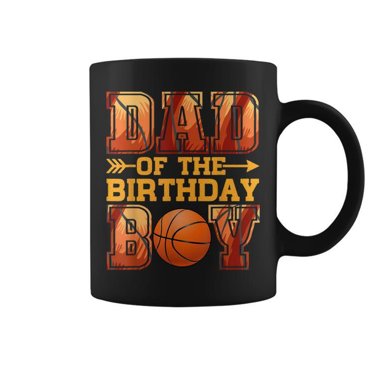 Dad Basketball Birthday Boy Family Baller B-Day Party  Coffee Mug