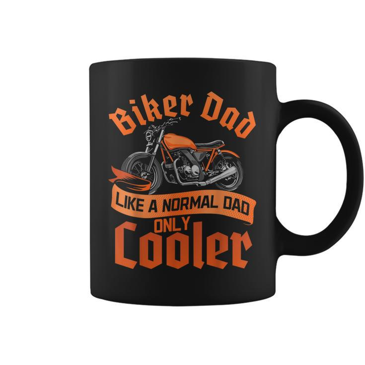 Dad Biker Fathers Day Motorcycle Rider Motorcyclist Papa Gift For Mens Coffee Mug