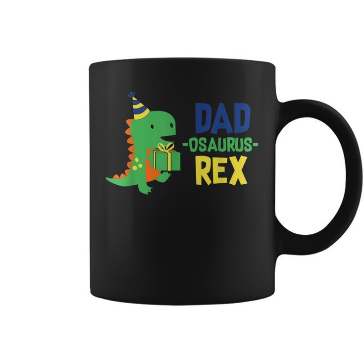 Dad Dinosaur Family Matching Dinosaur Birthday Boy Party Son Coffee Mug