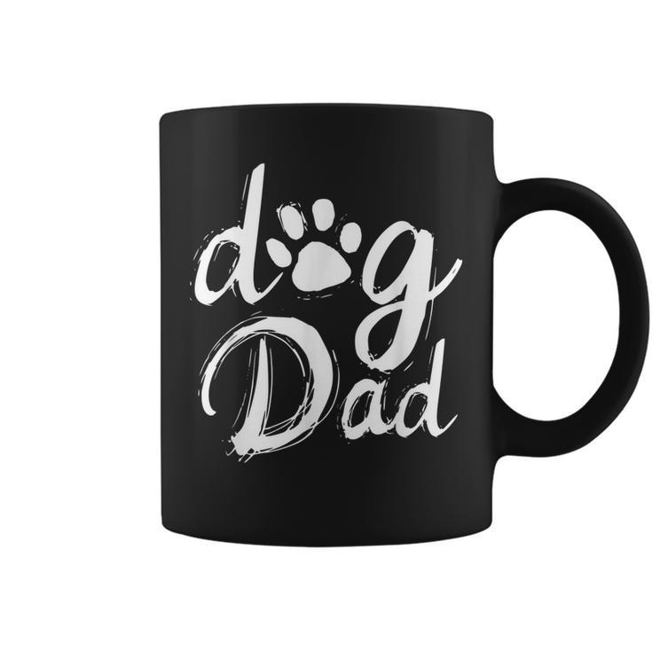 Dad Dog Paw - Vintage Dog Dad  Coffee Mug