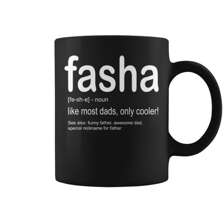 Dad  Fasha  Fathers Day Gift For Dads From Kids Coffee Mug