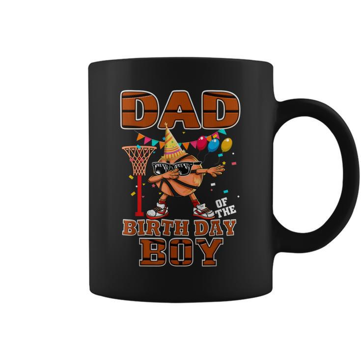 Dad Of Birthday Baller Basketball Tee Gift For Boys Kids Coffee Mug