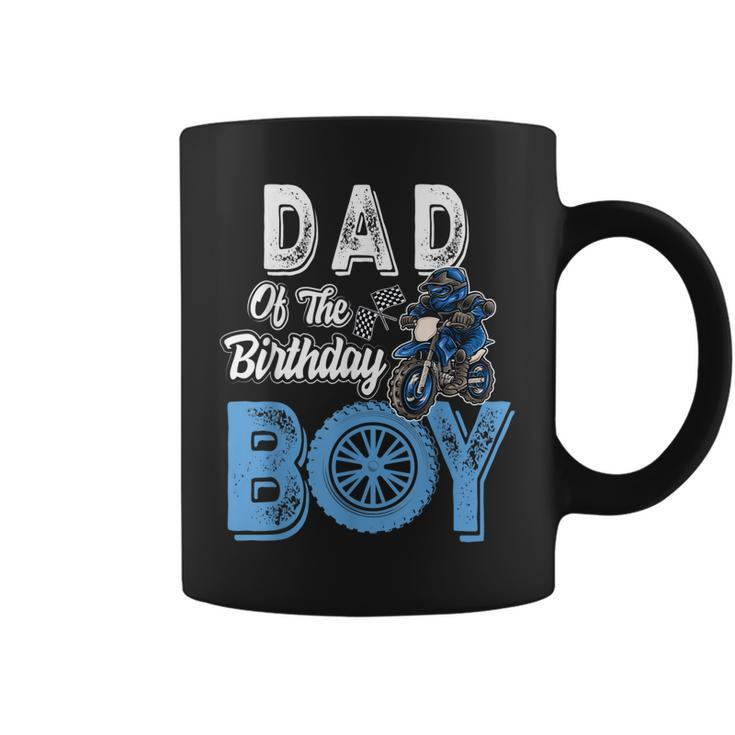 Dad Of The Birthday Boy Dirt Bike B-Day Motocross Party  Coffee Mug
