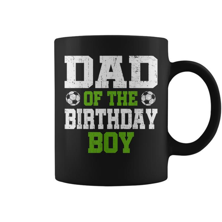 Dad Of The Birthday Boy Soccer Player Vintage Retro  Coffee Mug
