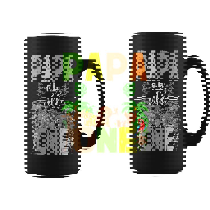 Dad Of The Wild One Zoo Birthday Safari Jungle Animal Coffee Mug