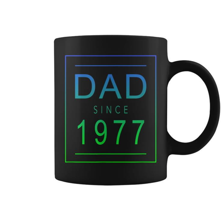 Dad Since   1977   77   Aesthetic Promoted To Daddy   Father  Bbjzzqj Coffee Mug