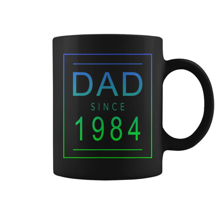 Dad Since   1984   84   Aesthetic Promoted To Daddy   Father  Bbjxkwd Coffee Mug