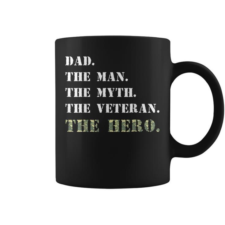 Dad The Man Myth Usa Veterans Day Camouflage  Coffee Mug
