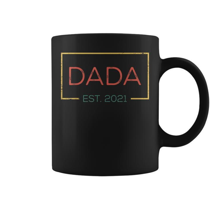 Dada Est 2021 Vintage Promoted To Dada Dad Papa Grandpa Coffee Mug