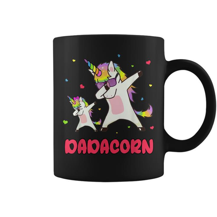 Dadacorn Dabbing Unicorn Dad Unicorn Girl Daddy Birthday Coffee Mug