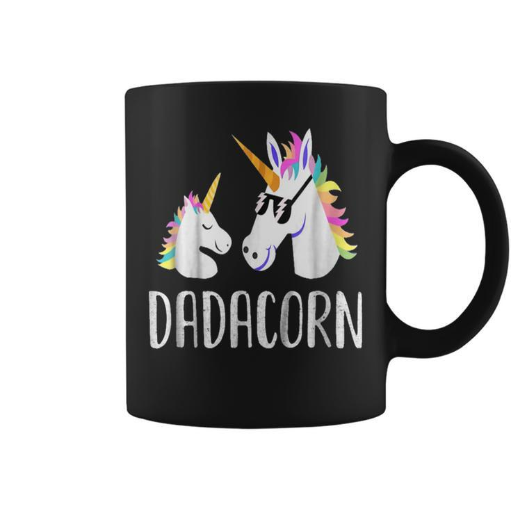 Dadacorn Unicorn Dad And Baby Fathers Day  V4 Coffee Mug