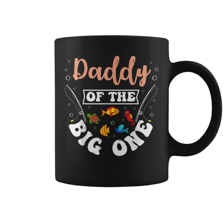 Daddy Of The Big One Fishing Birthday Party Bday Celebration  Coffee Mug