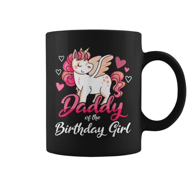 Daddy Of The Birthday Girl Father Gifts Unicorn Birthday Coffee Mug