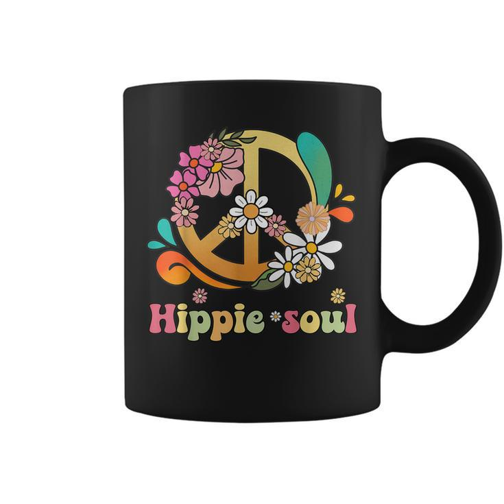 Daisy Peace Sign Hippie Soul  Flower Lovers Gifts  Coffee Mug