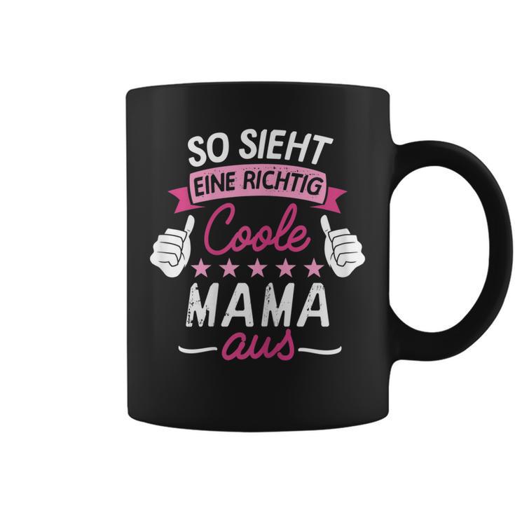 Damen Tassen Coole Mama, Lustiges Design für Mütter