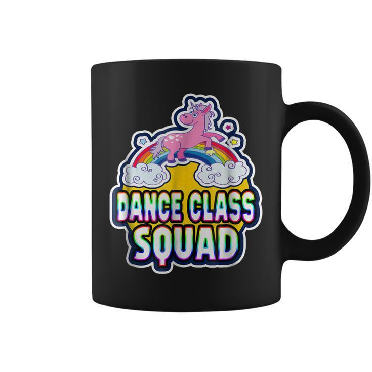 Dance Class Squad Retro Cute Rainbow Unicorn Dancer Coffee Mug