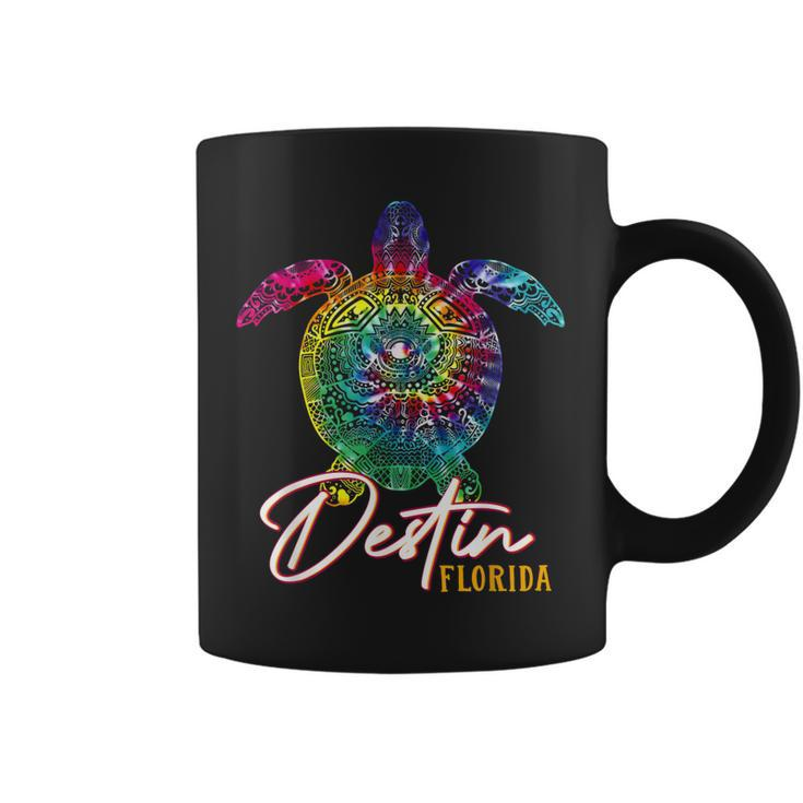 Destin Tie Dye Sea Turtle Florida Matching Family Vacation  Coffee Mug