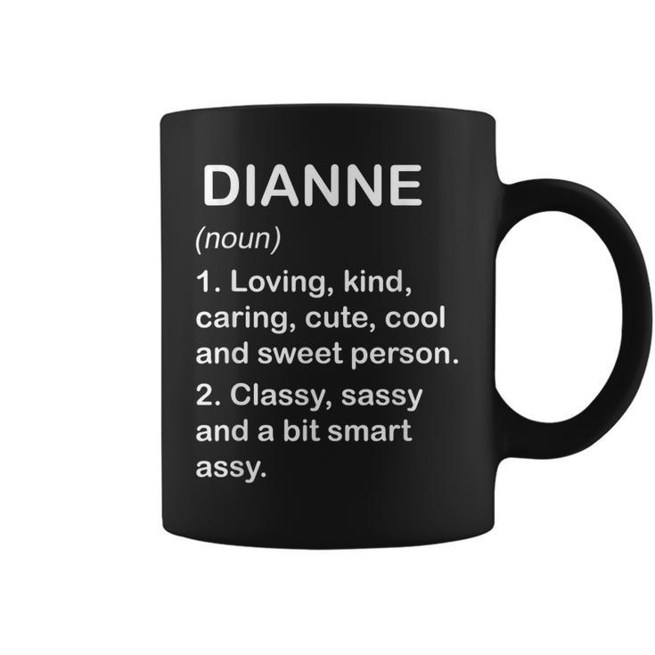 Dianne Definition Personalized Custom Name Loving Kind Coffee Mug