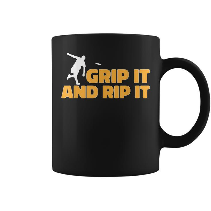 Disc Golf Player Grip It And Rip It Disc Golf  Coffee Mug