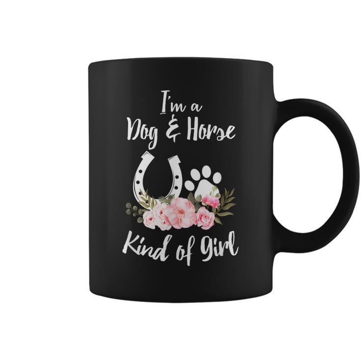 Dog And Horse Kind Of Girl Equestrian Horseback Riding Coffee Mug
