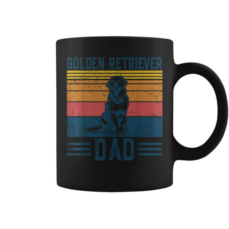 Dog Golden Dad - Vintage Golden Retriever Dad Coffee Mug