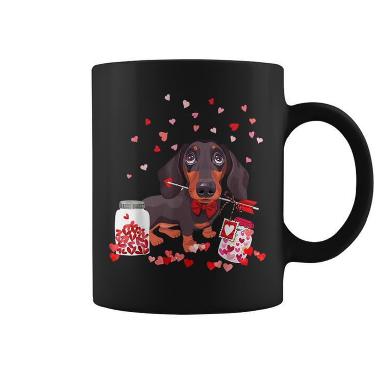 Dog Valentine Cute Dachshund Valentines Day  Coffee Mug