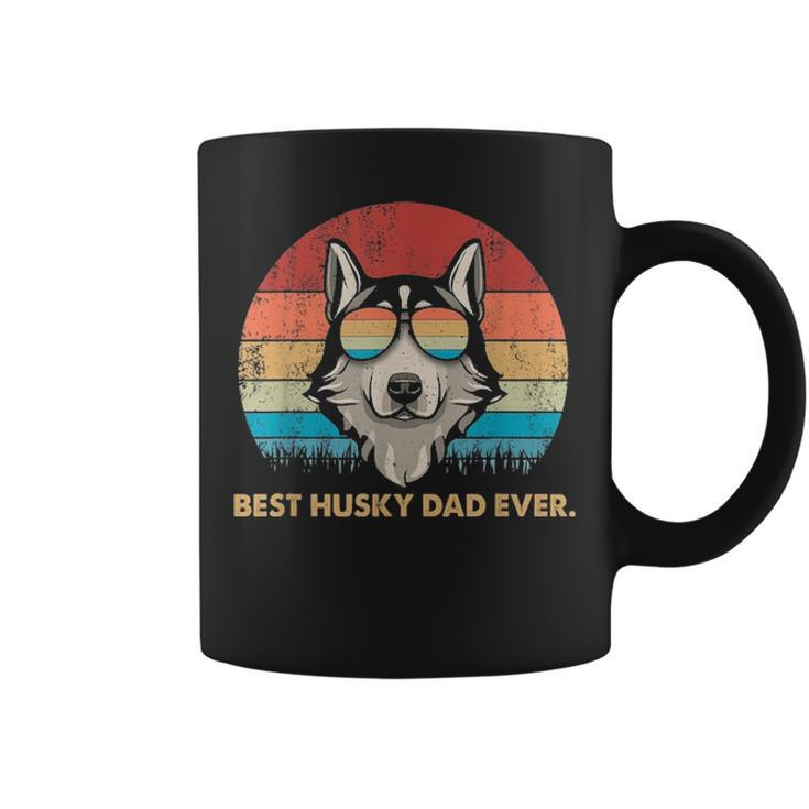 Dog Vintage Best Husky Dad EverFathers Day Gifts Coffee Mug